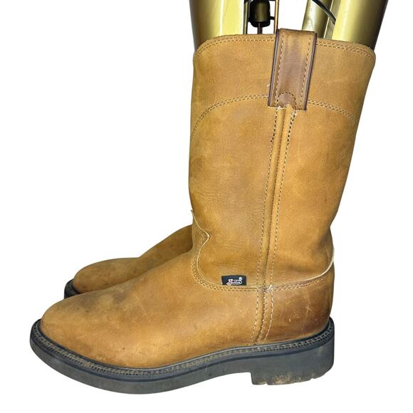 Justin Carpenter Brown 10” Pull-on Work Boots